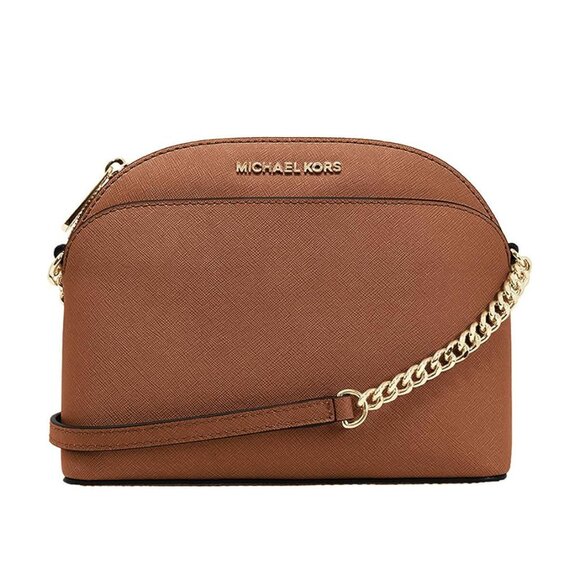 michaelkors Handbags - Michael Kors Emmy Leather Crossbody - Luggage